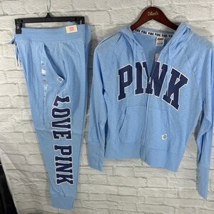 Victoria's Secret PINK Light Blue Apparel Set